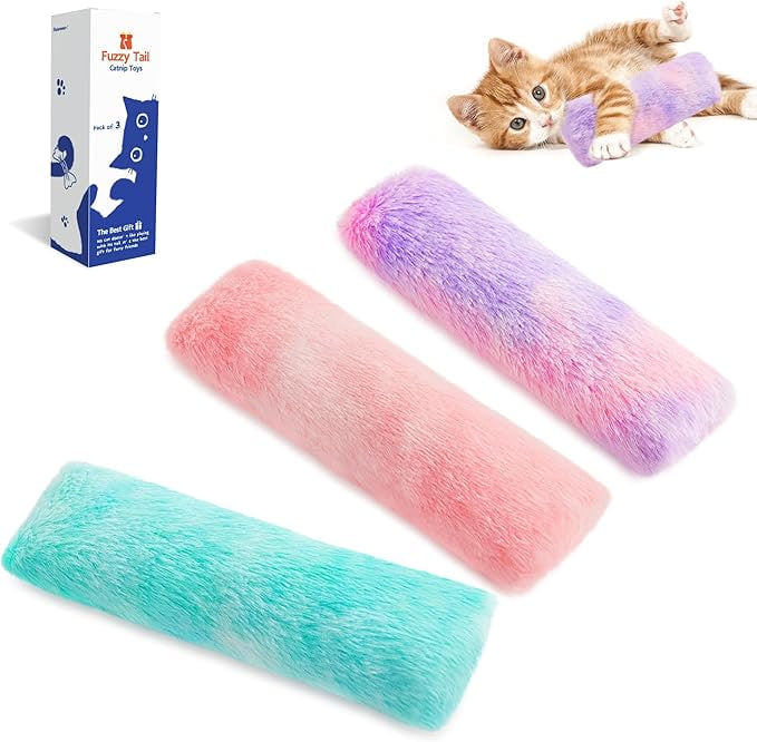 Potaroma Cat Toys Pillows, 3 Pack, Catnip Inside, Indoor Interactive Fun