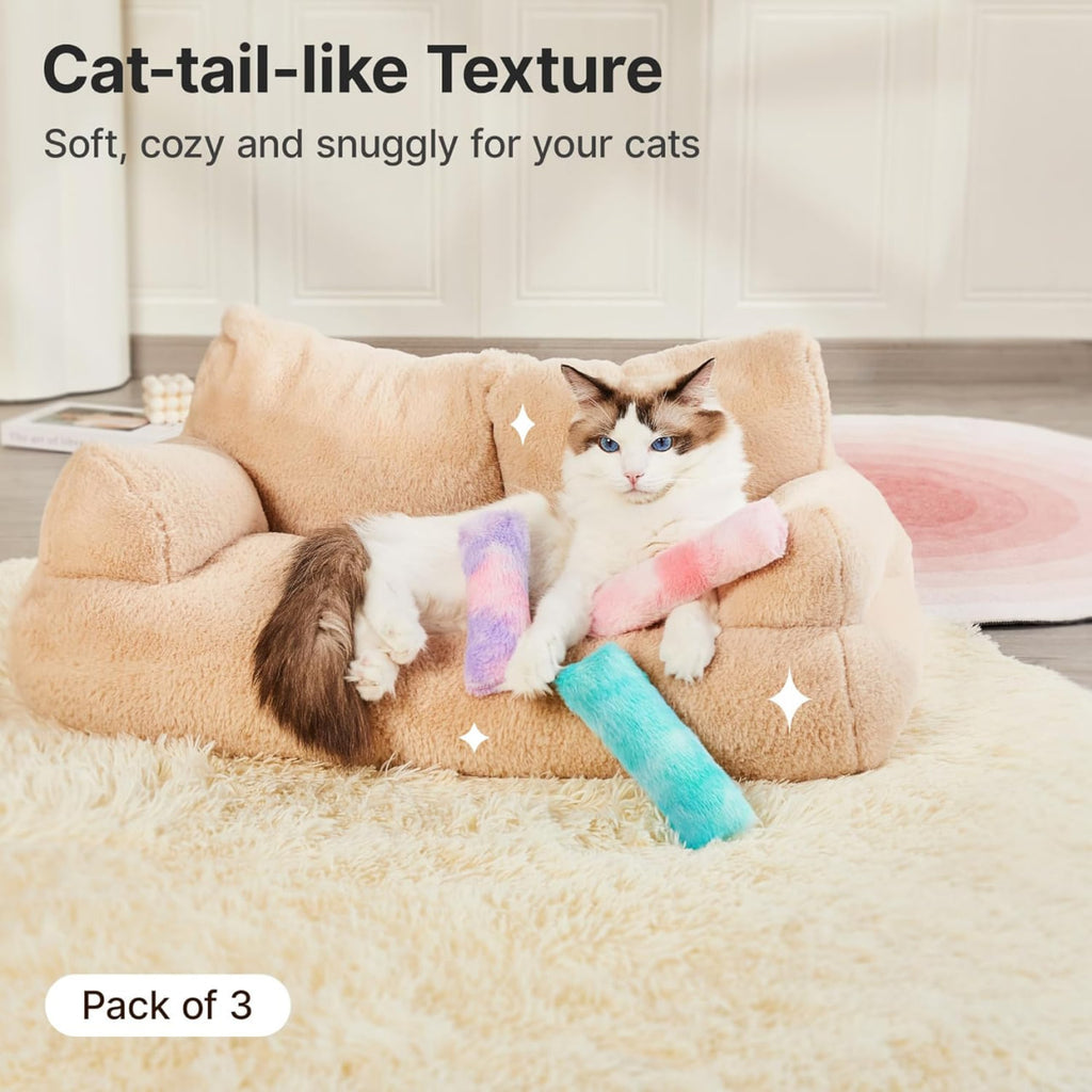 Potaroma Cat Toys Pillows, 3 Pack, Catnip Inside, Indoor Interactive Fun
