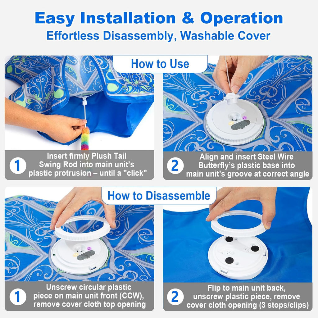 Interactive Cat Toys for Indoor Cats,Automatic Kitten Tunnel Toy